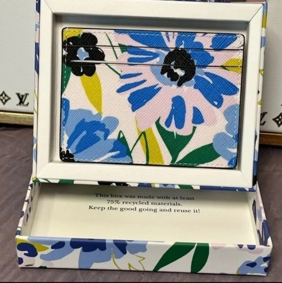 Kate Spade-Madison Festival Floral Slim Card Holder (Cream-Multi) - Picture 9 of 11